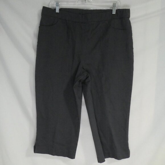 CROFT & BARROW | Stretch | large | Dark Grey Long Shorts | Stretchy Waistband - Picture 1 of 16